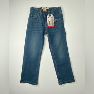 Levi’s 514 Straight Jeans Denim Adjustable Waistband Size 4 Regular Kids Boys